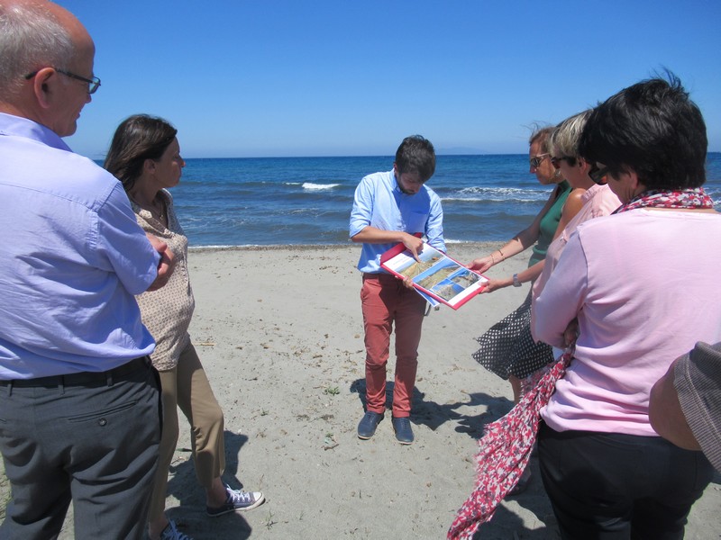 Visite de terrain sur le site Corse du Delta du Golo