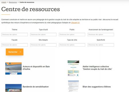 Mise en ligne du centre de ressources pédagogiques